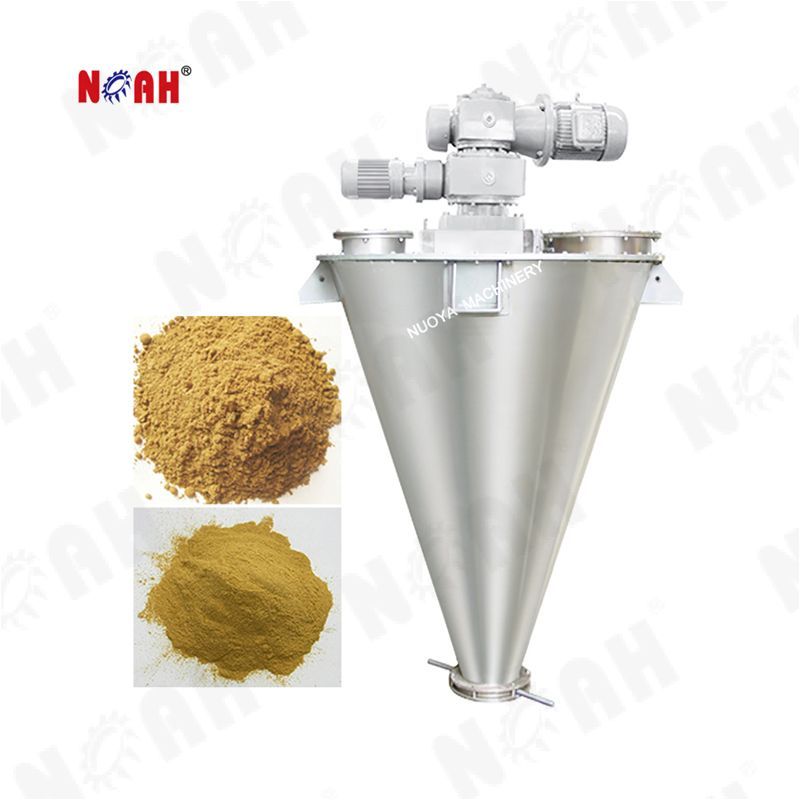 Double cone dry powder mixer